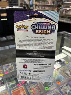 New Pokemon Holo Morpeko Chilling Reign Blister Pack + Coin - Image 3