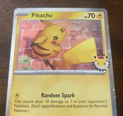 Pikachu 051 /162 Stamped 2026 Pokemon Day 30 Promo TCG With Coin - Image 2