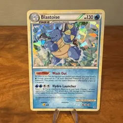 Pokemon TCG Blastoise 13/95 Pokemon Unleashed Cracked Ice Holo NM - Image 1