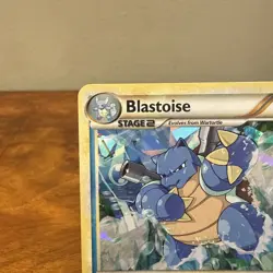 Pokemon TCG Blastoise 13/95 Pokemon Unleashed Cracked Ice Holo NM - Image 2