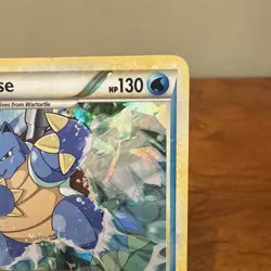 Pokemon TCG Blastoise 13/95 Pokemon Unleashed Cracked Ice Holo NM - Image 3