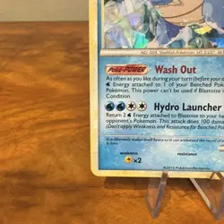 Pokemon TCG Blastoise 13/95 Pokemon Unleashed Cracked Ice Holo NM - Image 5