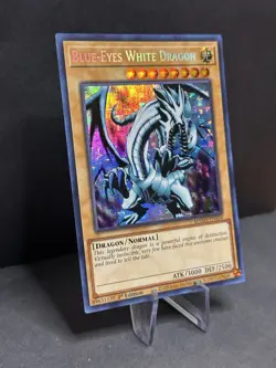 Yu-Gi-Oh! TCG Blue-Eyes White Dragon MAMA-EN104 Secret Pharaoh's Rare NM - Image 2