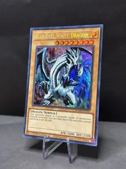 Yu-Gi-Oh! TCG Blue-Eyes White Dragon MAMA-EN104 Secret Pharaoh's Rare NM - Image 3