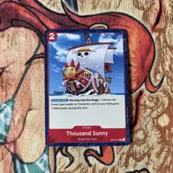 Thousand Sunny Super Pre-Release Starter Deck 1 Promo Straw Hat Crew ST01-017(A) - Image 1