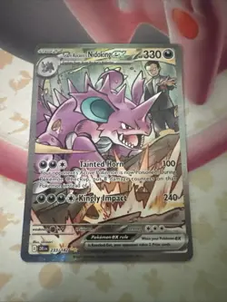 Pokemon TCG Team Rockets Nidoking EX 233/182 Destined Rivals - Image 1