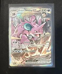 Pokemon TCG Team Rockets Nidoking EX 233/182 Destined Rivals - Image 1