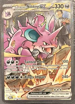 Pokemon TCG Team Rockets Nidoking EX 233/182 Destined Rivals - Image 1