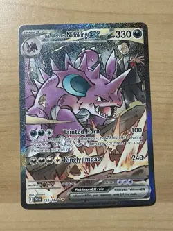 Pokemon TCG Team Rocket's Nidoking ex NM 233/182 destined rivals - Image 1