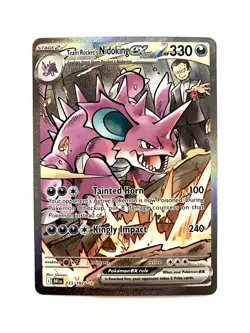 Team Rockets Nidoking Ex 233/182 Destined Rivals SIR Pokemon TCG Card NM - Image 1