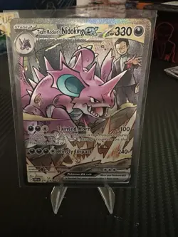 Pokemon TCG SV Team Rockets Nidoking EX 233 /182 Sir Destined Rivals - Image 3
