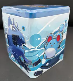 2022 Pokemon TCG Stacking Tin Factory Sealed - Water Type - 3 Packs - Image 1