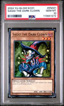 2024 YU-GI-OH! KC01-25TH ANV ULTIMATE KAIBA SET SAGGI THE DARK CLOWN PSA 10 - Image 1