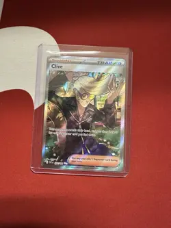 Pokemon Card TCG Clive 227/091 Paldean Fates Holo English Near Mint NM - Image 1