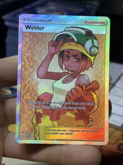 Welder 214/214 Unbroken Bonds 2019 Full Art Holo Pokemon Card TCG - Image 3