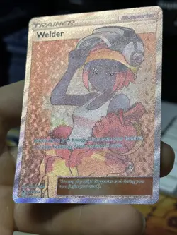 Welder 214/214 Unbroken Bonds 2019 Full Art Holo Pokemon Card TCG - Image 5