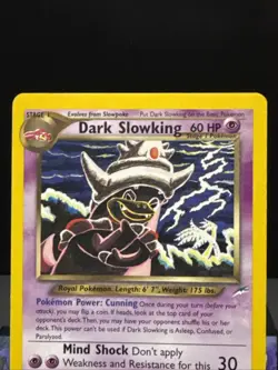 Pokemon Card Dark Slowking 20/105 Neo Destiny Set WOTC Played 2 - Image 2