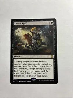 Saw in Half - Commander: Bloomburrow MTG Plus Bonus Card!!! - Image 1