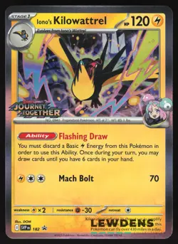 Iono's Kilowattrel - SVP 182 - Journey Together Prerelease Promo Pokemon Card 3 - Image 1