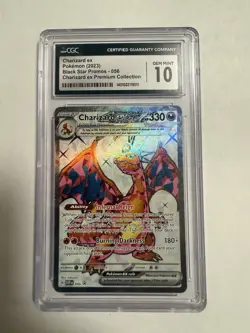CGC 10 Gem Mint Charizard EX 56 SV Black Star Promos Pokemon Card - Image 1