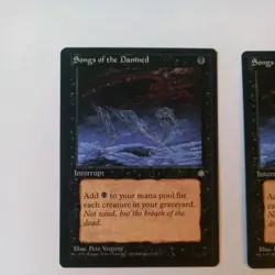 MTG Magic the Gathering - 2 x Songs of the Damned - Ice Age - Image 2