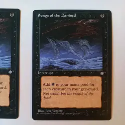 MTG Magic the Gathering - 2 x Songs of the Damned - Ice Age - Image 3