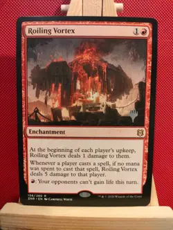 Roiling Vortex (Stamped) - Duel Decks: Elves vs. Inventors - Rare - NM - MTG - Image 1