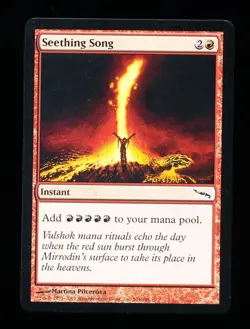 * * 1x Seething Song x1 * * Mirrodin MTG NM Near Mint - Image 1