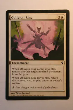 Oblivion Ring LRW Lorwyn MTG Magic VO PL - Image 1