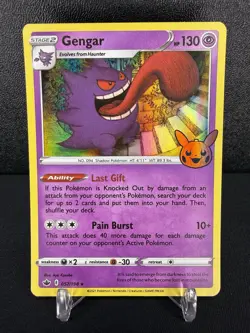 Pokemon Gengar (Stamped Holo) 057/198: 2022 Halloween Trick or Trade - Image 1