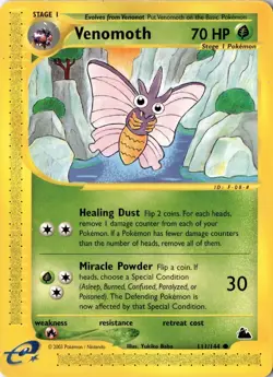 Venomoth 111/144 - Skyridge - Pokemon - LP - Image 1