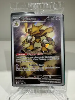 🟣Alakazam MEP 009 Black Star Promo Mega Evolution ETB Pokemon Card SEALED🟣 - Image 1