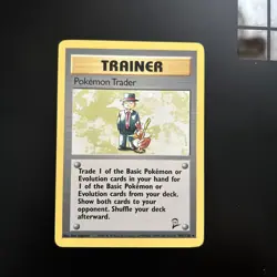 Pokemon TCG Trainer Pokemon Trader #106/130 Rare Card From Base Set 2 - Image 1