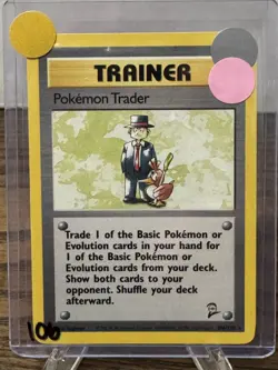 Pokemon TCG Base Set 2 Pokemon Trader 106/130 Rare Regular LP WOTC - Image 1