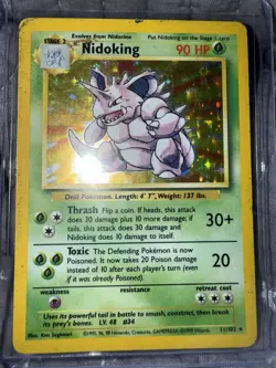 Pokemon TCG Nidoking Base Set 11/102 Holo 1999-2000 Wizards Base Set Holo Rare - Image 1