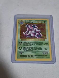 Pokemon TCG Nidoking Base Set 11/102 Holo 1999-2000 MP - Image 1