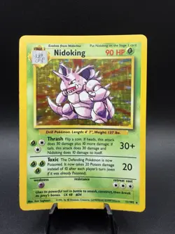 Pokemon TCG Nidoking Base Set 11/102 Holo 1999-2000 Wizards Base Set... - Image 1