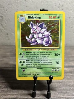 Pokemon TCG Nidoking Base Set 11/102 Holo 1999-2000-WOTC-Fast Shipping-LP! - Image 1