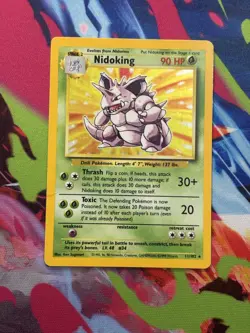 Pokemon TCG Nidoking Base Set 11/102 Holo 1999-2000 Wizards Base Set... - Image 1