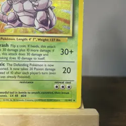 Pokemon Nidoking Base Set 11/102 Holo 1999-2000 Wizards Vintage WOTC TCG MP+ - Image 4