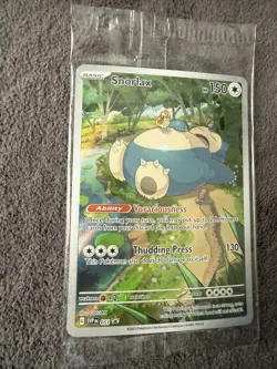 Pokemon TCG Snorlax SVP 51 Black Star Promo 151 ETB Sealed Illustration Rare - Image 3