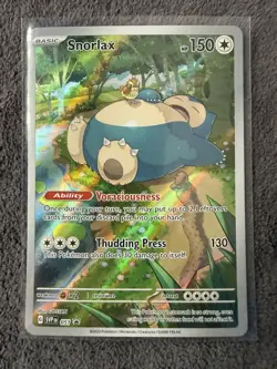 Pokemon TCG Snorlax SVP 51 Black Star Promo 151 ETB Sealed Illustration Rare - Image 2