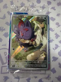 N’s Zorua 189 Holo - SV Journey Together Black Star Promo - Sealed - Pokemon TCG - Image 1