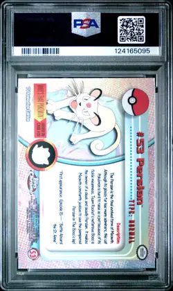 2000 TOPPS CHROME POKEMON T.V. #53 PERSIAN PSA 7 - Image 2