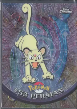 2000 Topps Chrome Pokemon #53 Persian - Image 1
