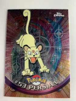 2000 Topps Chrome Pokemon Series 1 #53 Persian FREE COMBINED SHIPPING - Image 1