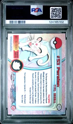 2000 TOPPS CHROME POKEMON T.V. #53 PERSIAN PSA 10 - Image 2