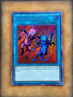 Yugioh Delinquent Duo LCKC-EN101 Secret Rare 1st Ed NM - Image 1