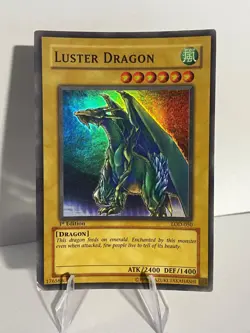 Yugioh Luster Dragon 1st Edition LOD-050 - HP/MP - Super Rare - Holo Bleed - Image 1