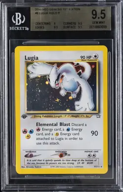 2000 POKEMON NEO GENESIS 1ST EDITION HOLO R #9 LUGIA BGS 9.5 - Image 1